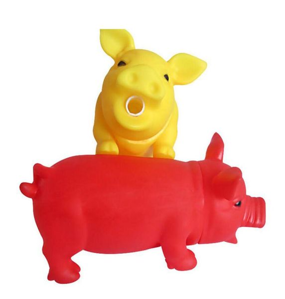 Чистка зубов жевательная игрушка для собак, милая резиновая свинья, звуковые игрушки для сжатия домашних животных, кусание щенка, игра, пронзительные кричащие свиньи7884019