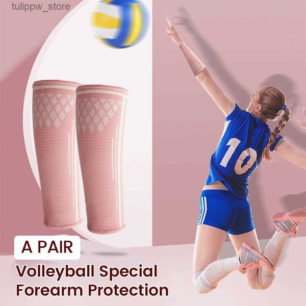 Schutzhülsen Volleyball-Armstulpen Sportarmbänder Schutz Unterarm Kompressionshülse Handband Schweiß Handgelenkstütze Bandage Wrap Guard L240312