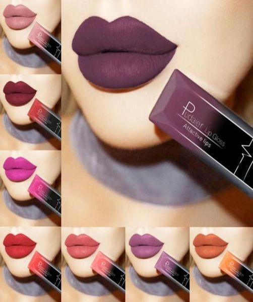 PUDAIER Wasserdicht Nude Matt Samt Glänzend Lipgloss Lippenstift Lippenbalsam Sexy Rote Lippentönung 21 Farben Frauen Mode Make-Up Geschenk8249123