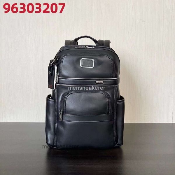 Designer 96303207 Bag Business Tumiis Back Travel Rucksack Pack 2024 minimalistische kompakte Leder -Herren Freizeit Computer Herren anpassen 66au