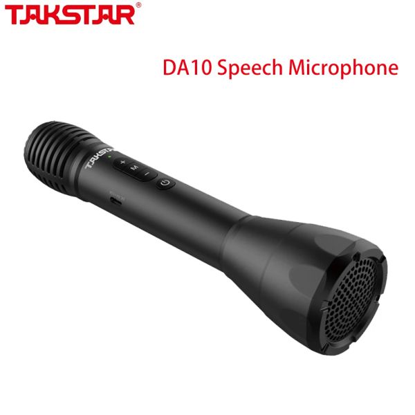 Microfones Takstar DA10 Microfone sem fio de fala portátil unidirecional embutido Bateria Fr Discurso Publicidade Karaokê Guia turístico Ensino