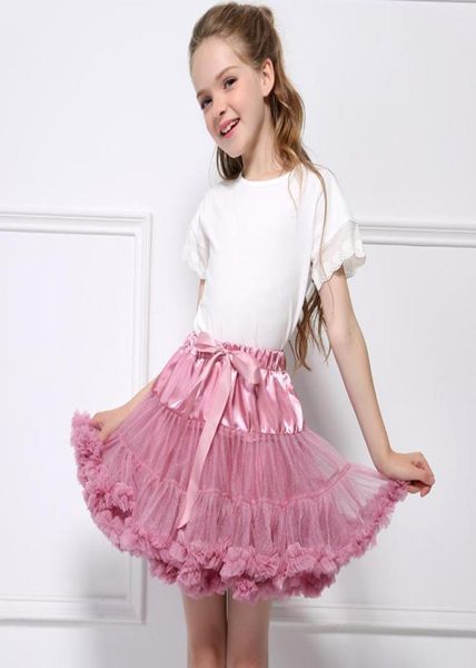 Röcke Mode Mädchen Geburtstag Outfit Kinder Rosa Tutu Kinder Baby Flauschige Pettiskirts Puffy Tüll Rock Für Mädchen3876149