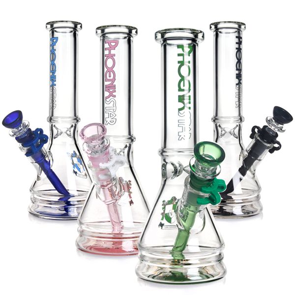 Phoenix Hookah Glass Bong Dab Catcher Material grosso para fumar Bongo de vidro de vidro de diamante 10 '' Bongos de água de vidro de vidro