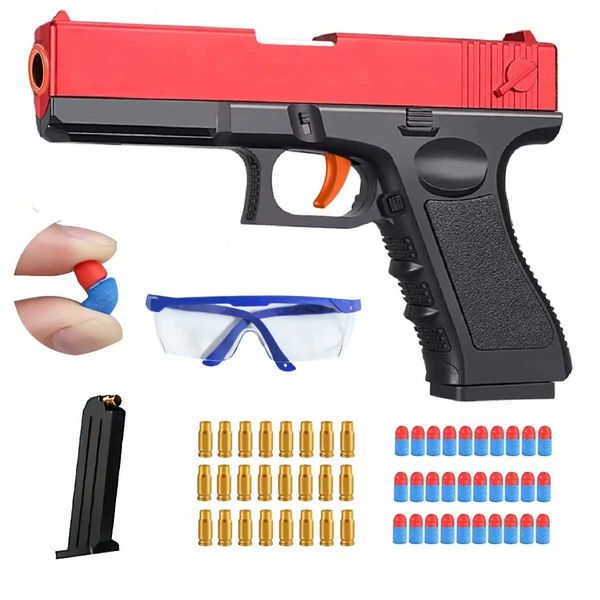 Waffenspielzeug Pistole Spielzeugpistole Launcher Blaster Soft Bullet Gun G17 USP Colt Gun für Kinder Erwachsene Spielen im Freien Geburtstagsgeschenke für Jungen 240307