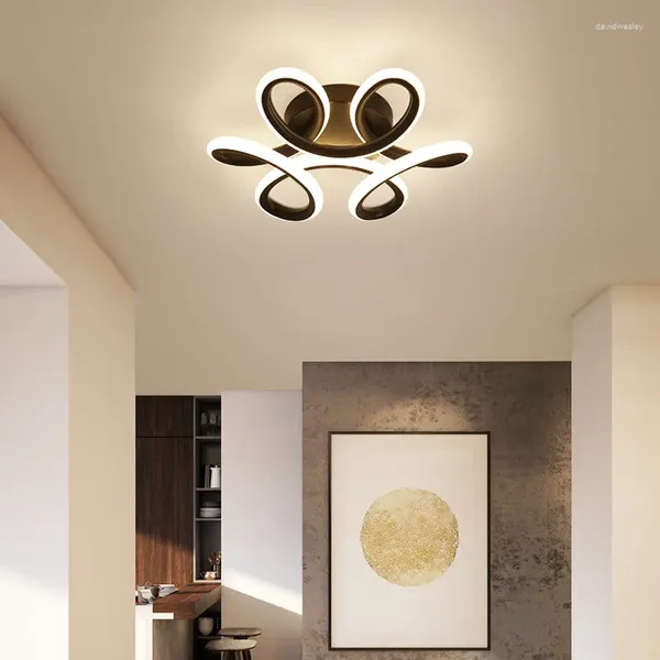 Deckenleuchten Moderne Led-Licht Nordic Beleuchtung Innen Wohnzimmer Schlafzimmer Veranda Dekor Ring Küche Blume Flur Leuchte Lampen