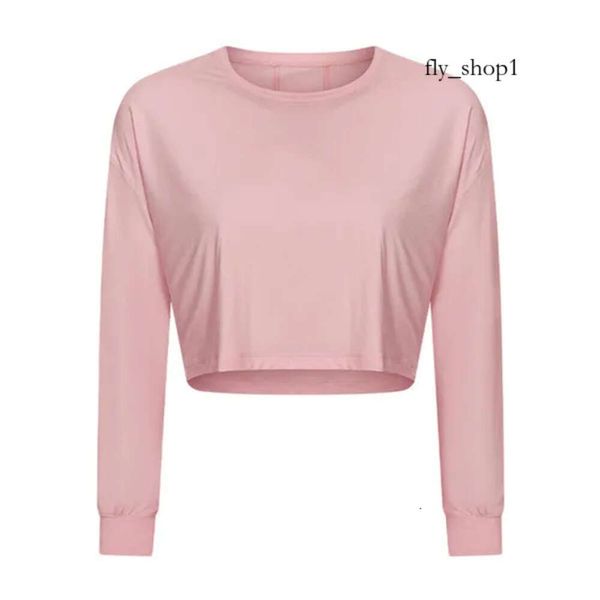 Al0lulu Yoga-Tops, Aloyoga Damen-Sport-Laufoberteil, schmal, langärmelig, tailliert, Fitness-Kleidung, Übung, Training, T-Shirts, Mädchen, neue Mode, Rosa, Weiß, Schwarz, Arbeit, 803