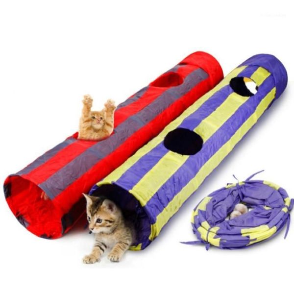 Puzzle giocattoli per animali domestici Giocattolo per gatti con canale pieghevole Tunnel per animali domestici Tunnel per gatti pieghevole 1254h