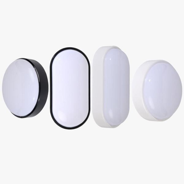 Modernas lâmpadas de parede led à prova de umidade frente varanda luz teto superfície montada oval para jardim ao ar livre iluminação do banheiro lamp255a