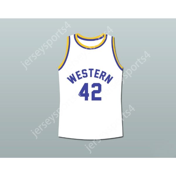 Personalizzato Qualsiasi nome Qualsiasi squadra MATT NOVER RICKY ROE WESTERN UNIVERSITY BASKETBALL JERSEY BLUE CHIPS FILM Tutte le taglie cucite S M L XL XXL 3XL 4XL 5XL 6XL Alta qualità