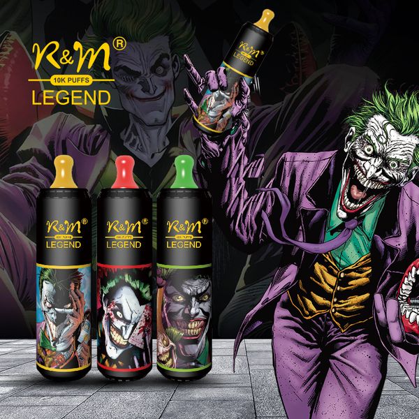 Autêntico RM Descartável Vape 10000Puffs e Cigarros 20ml Recarregado Puff Razz Bar Tornado Sabor Atacado i Wape Cigs UE Estoque Entrega Rápida Vapor