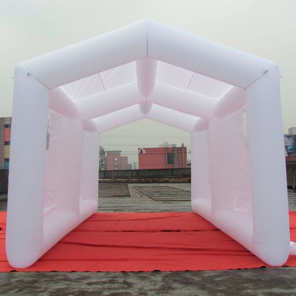 10x5m 33x16ft оптовая продажа Компания Рекламная белая надувная палатка для автомойки Упаковка Гаражная рекламная палатка для вечеринок с окнами для мероприятий на открытом воздухе