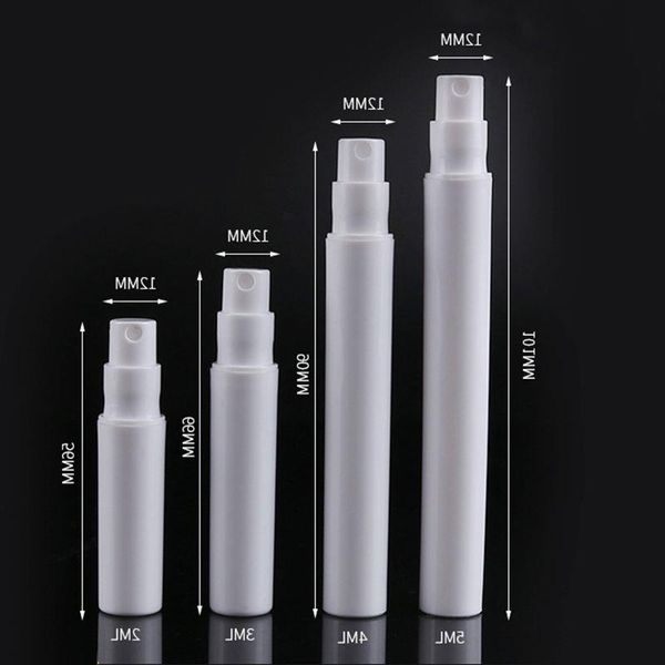 Mini frasco de spray em forma de caneta frasco de perfume de plástico 2ml 3ml 4ml 5ml pequena amostra de perfume Lbruc
