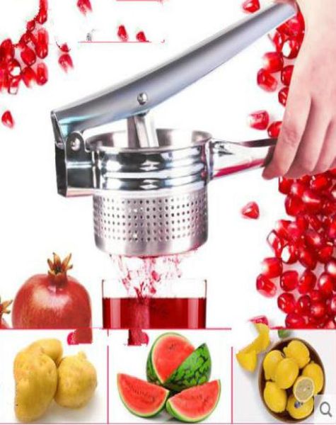 Espremedor manual de aço inoxidável, uvas, melancia, para espremer suco de romã, acompanhamento para bebê, máquina de prensa de suco3131218