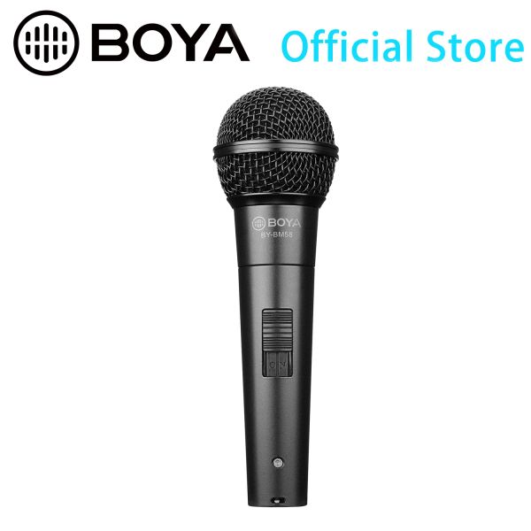 Microfoni BOYA BYBM58 XLR Cardioide Deaktop Microfono palmare dinamico per voce per live streaming Prove teatrali Riunioni Discorso Canto