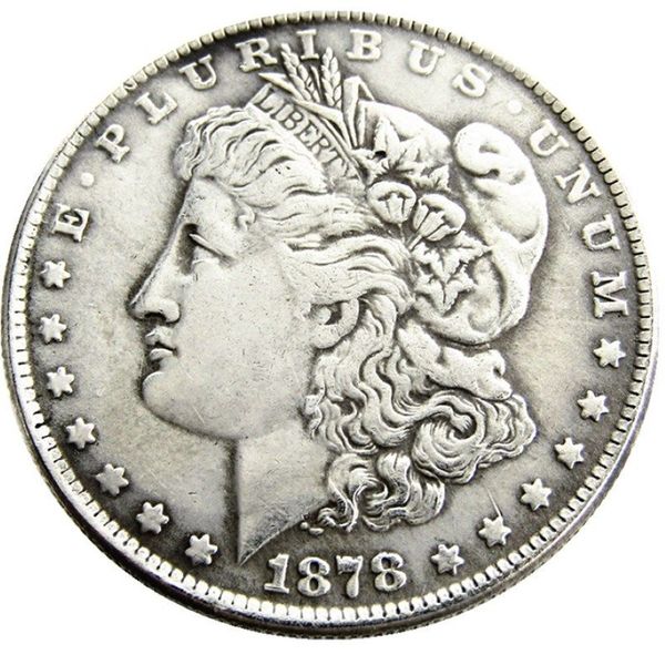 Us 1878-p-cc-s morgan dólar cópia moeda latão artesanato ornamentos réplica moedas decoração para casa acessórios346m
