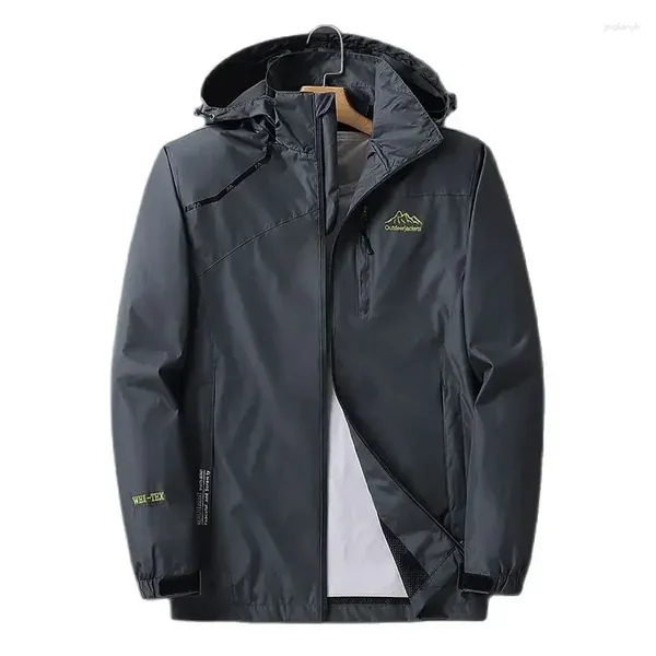 Мужские куртки 2024, весенне-осенняя уличная ветровка, мужская водонепроницаемая куртка для походов и кемпинга, мужские и женские дышащие пальто размера плюс 8XL