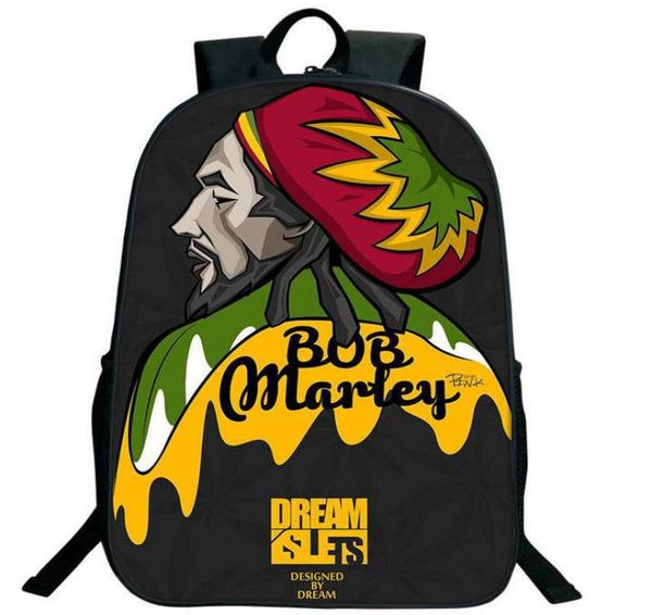 mochila Robert Nesta day pack Legend Reggae music school bag Print packsack Mochila de qualidade Sport schoolbag Outdoor daypack6875010