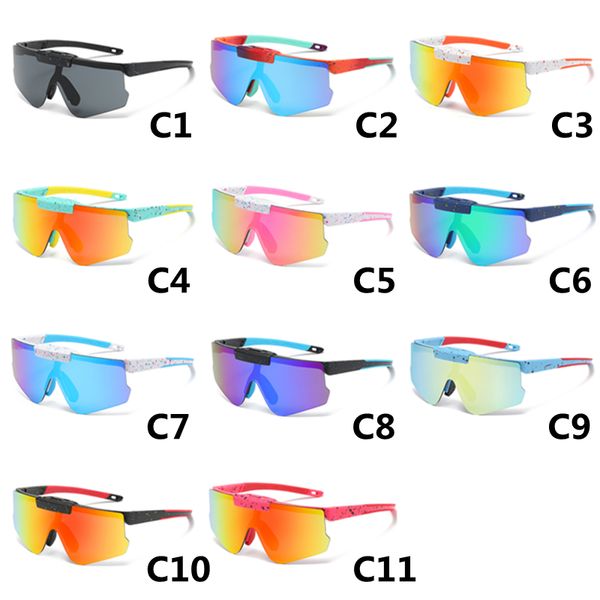 Çocuklar için güneş gözlüğü kızlar açık spor balıkçı gözlük gözlükleri bisiklet süren gözlükler UV400