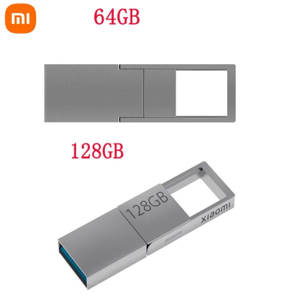 Steuern Sie Original Xiaomi Dual Interface U Disk 64G 128G Tragbare USB 3.2 Rollenmaschinenlinie Typc Schnittstelle Mobiltelefon Computer Gegenseitige Übertragung