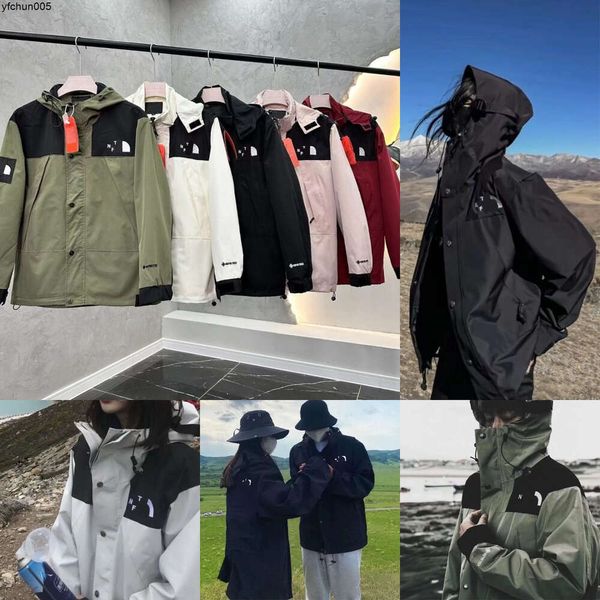 Designer Männer Frauen Jacke Frühling Warmer Mantel Mode Mit Kapuze North Jacken Sport Windjacke Lässige Reißverschluss Gesicht Oberbekleidung Lose Druck Outdoor Kleidung Ui6b