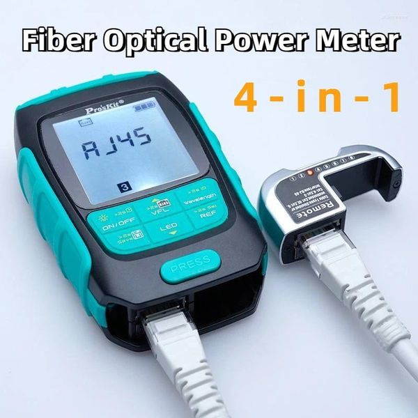 Fiber Optik Ekipman Proskit MT-7615/7616 Optik Güç Ölçer 4'te 1 Çok Fonksiyonlu Ağ/Bağlantı/LAN Kablo Test Cihazı Görsel Arıza