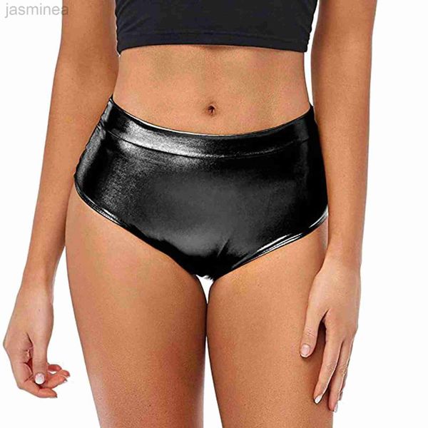 Damen-Shorts, Gymnastik-Club-Shorts, Musik-Festival-Party-Hose, glänzende Höschen, Hotpants, Pole Dance, Clubwear, Metallic-Booty-Shorts, ldd240312