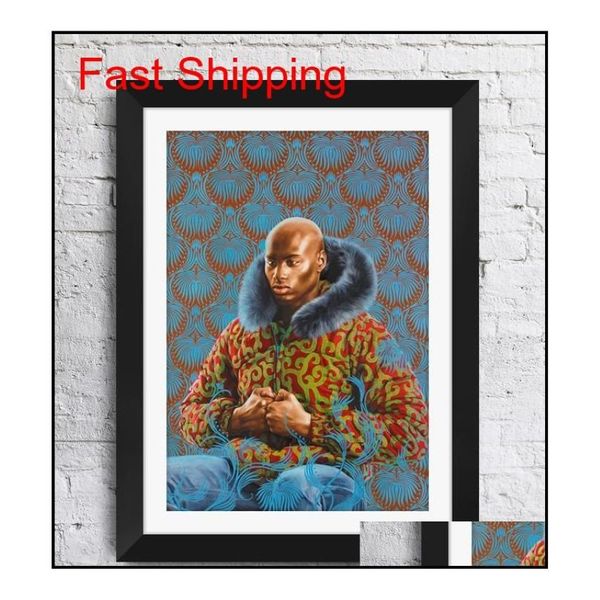 Kehinde Wiley Art Painting Art Poster Decoração de parede Imagem Impressão Unframe 16 qylbkI bdenet189J