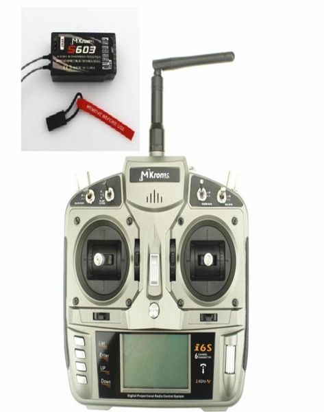 Radio telecomando I6S RC Full Range 2 4GHz DSM2 a 6 canali con ricevitore S603Mode1 o Mode2263M6838331