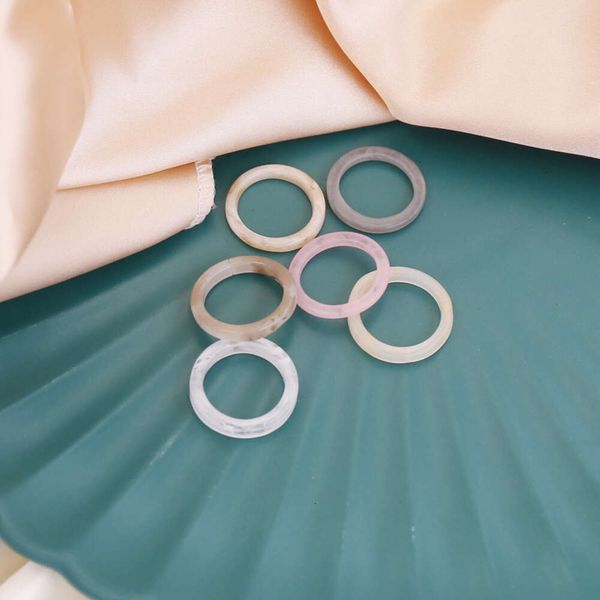 Nuovo set multicolore personalizzato acrilico moda INS anello da donna R14