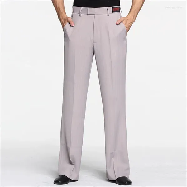 Abbigliamento da palco Pantaloni da ballo da uomo Pantaloni da ballo standard latino per adulti Pantaloni a righe dritte Abbigliamento Samba Rumba