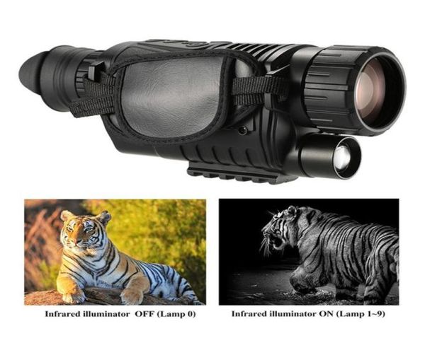 WG540 5X40 Digital Night Vision Monocular 200M Alcance Câmera Infravermelha Visão Noturna Caça Escopo Visão Noturna Óptica Hunter Scope Fr8570507