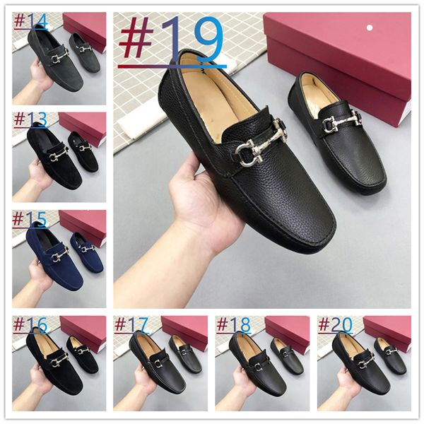 26 Modello di marca di lusso italiano in vera pelle designer scarpe da uomo moda modello coccodrillo mocassini casual uomo piatto Drving Mocassini Zapatos Hombre taglia 38-46