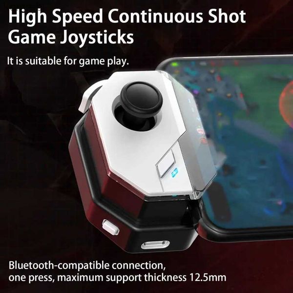 Controladores de jogo Joysticks MB02 Bluetooth Gamepad Gaming Trigger One Keys-Burst Automatic Pressure Shot HID Continuous Shot Game Joysticks Componente de jogo L24312