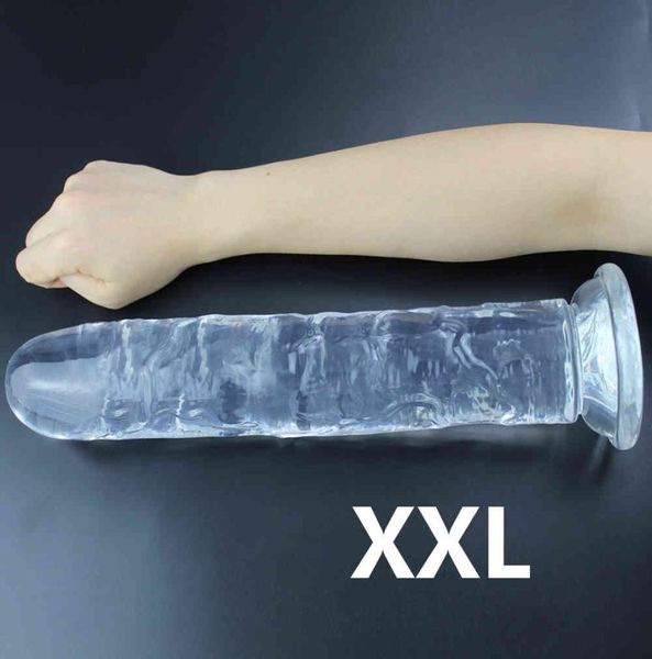 Enorme vibrador brinquedos para mulheres erótico macio geléia vibradores feminino realista pênis anal plug forte ventosa gspot orgasmo loja q0508sex1302950