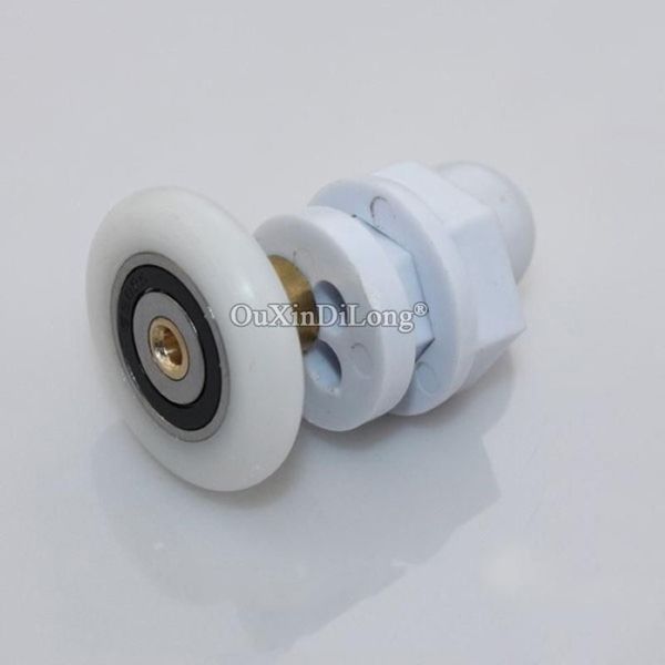 Marca 8 peças rolos de porta de banheiro de chuveiro polias mudo rodas de nylon corredores diâmetro 19mm 23mm 25mm 27mm outro hardware2344