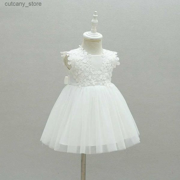 Mädchenkleider Neugeborene Mädchen Sommer Baby Mädchen Kleid Party und Hochzeit Weihnachten Taufe 1. Taufe Geburtstag Kleider Spitzenkleid L240313