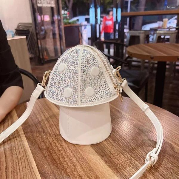 Bolsa feminina crossbody com diamante pequeno ombro casual grande capacidade luz mudança de viagem telefone móvel feminino