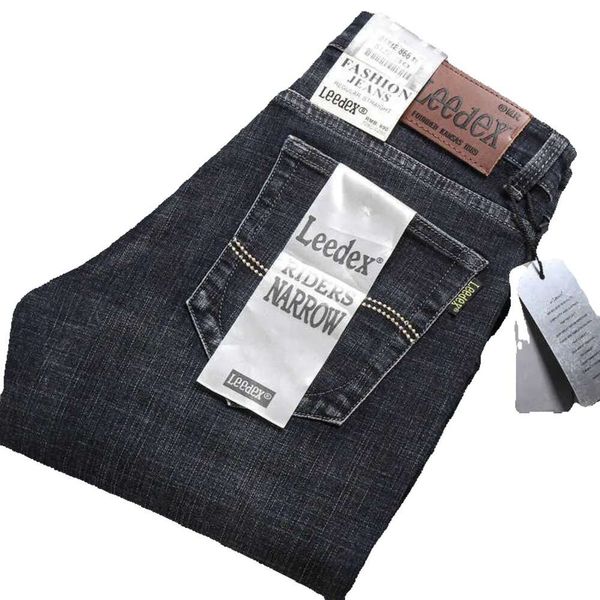 Дизайнерские мужские Lee Spring Мужские джинсы DEX Джинсы и летние прямые свободные брюки в деловом стиле Slim Fit Эластичные корейские тонкие брюки Npj0 GG