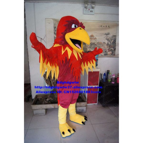 Maskottchenkostüme Red Cardinal Linnet Lintwhite Eagle Hawk Papagei Vogel Maskottchenkostüm Zeichentrickfigur versammeln sich feierlich auf dem Boden Zx1660