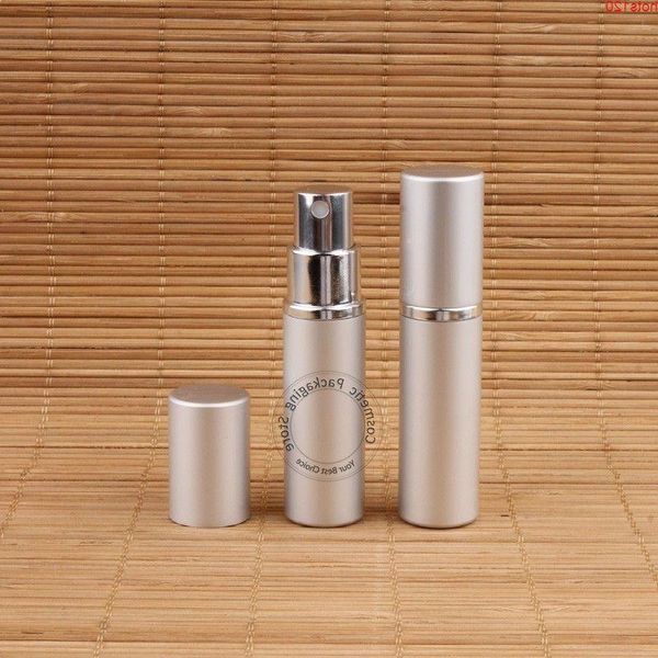 20 teile/los Großhandel 5 ml Aluminium Glas Parfüm Flasche Mini Parfum Spray Container Frauen Kosmetik Topf Flüssigkeit Packaginghood menge Rhckn