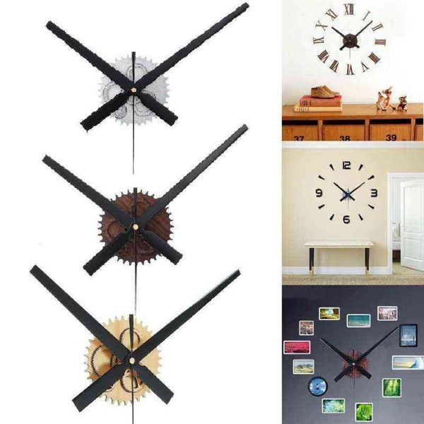 Dreamburgh 3D настенные часы креативные деревянные шестерни DIY часы кварцевый механизм ремонтный набор 3 цвета домашний декор комплект деталей инструмент H1286M