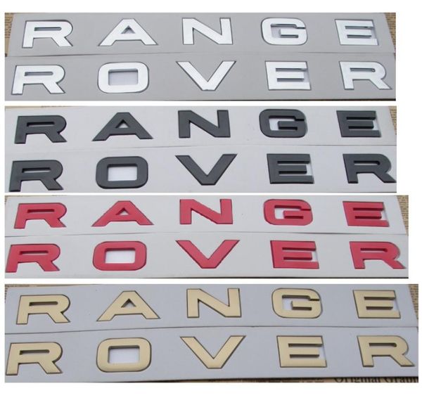 Цифровые буквы слова quot RANGE ROVER quot, эмблема на багажнике автомобиля, значки, эмблемы для Range Rover5192377
