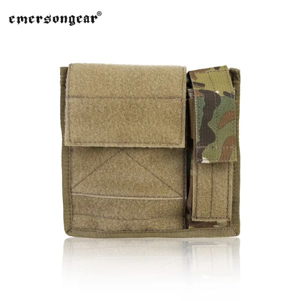 Borse Emersongear Admin Light Map Pouch Storage Purpose Bag Molle Loop Hoop Mag Borse Tattiche Airsoft Caccia Tiro Militare