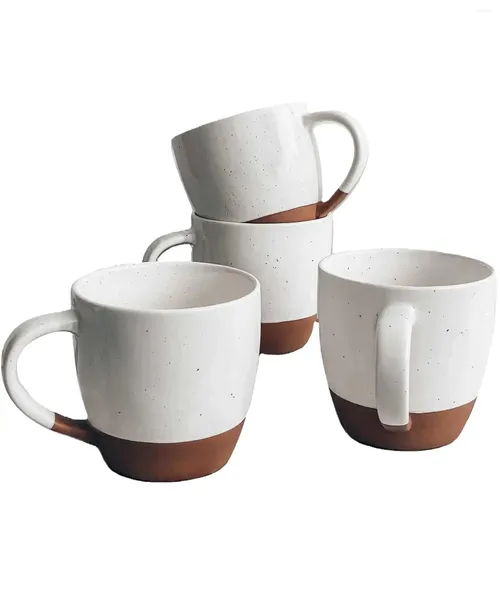 Copos de vinho cerâmica grande latte caneca porcelana copos de café com alça grande estilo único moderno para festa em casa restaurante