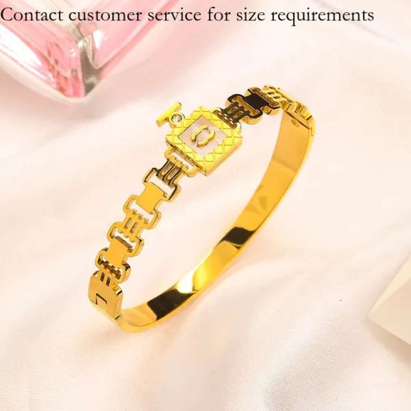 Designer di marca Tiffanybracelet Lettere Bracciali Cuore Placcatura in oro Acciaio Polsino fortunato Donne Ragazze Tiffancy Collana Matrimonio Fascino Braccialetti Gioielli Tiffanyset 993