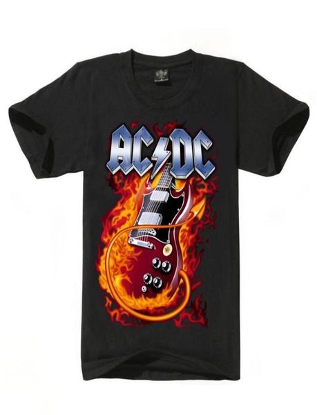 New Fashion Men039s ACDC Rock Band T Shirt Uomo ac dc Men039s Maglietta in cotone Estate 3D Stampa Acdc Magliette Maglietta per uomo Wo7302261