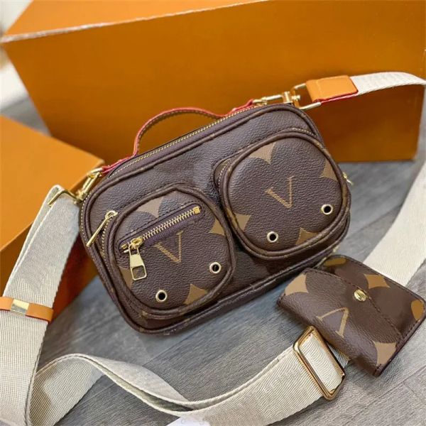 Lüks kamera çantası tasarımcı omuz çantası kadın şık çanta küçük güzel crossbody çanta yedi renk çanta mektup birden fazla cep cüzdanı g243114bf