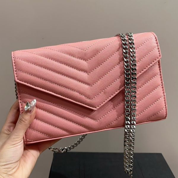 Tasarımcı çanta kadın çanta moda zarf paketi klasik zincir crossbody el çantası bayanlar cüzdan altın gümüş donanım omuz tote flep debriyaj çantaları