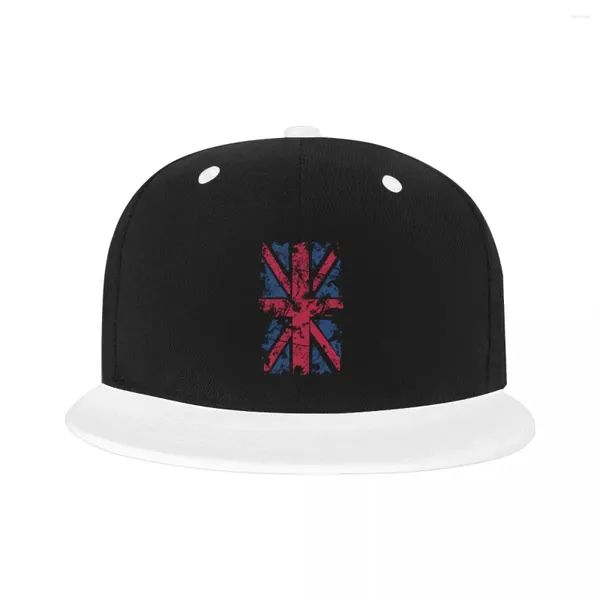 Ballkappen benutzerdefinierte Vintage Union Jack Distall Flag Baseball Cap Flat Outdoor Snapback Frauen Großbritannien Großbritannien Hip Hop Dad Hut