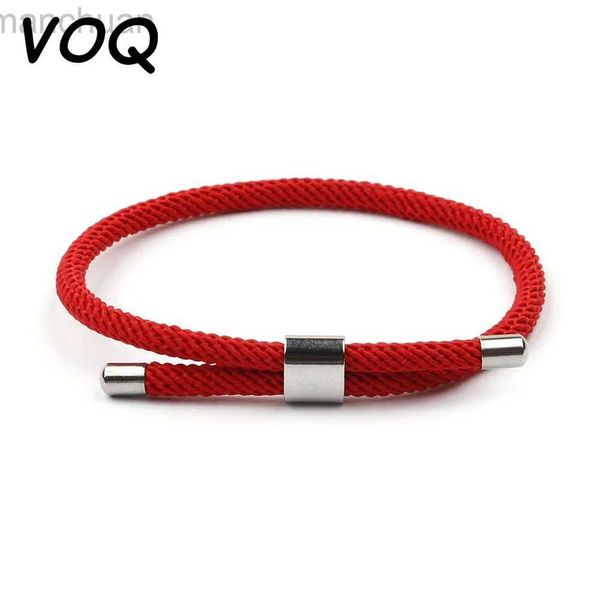 Bangle VOQ Venda Quente Lucky Red String Transit Pulseiras para Homens e Mulheres Casais Pulseira Ajustável Mão Malha Jóias Presente Ldd240312